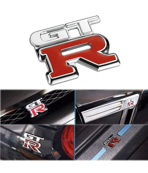 Adesivo Decorazione 3d In Metallo Cromato Per Auto Figura Stemma Gt R Sticker         