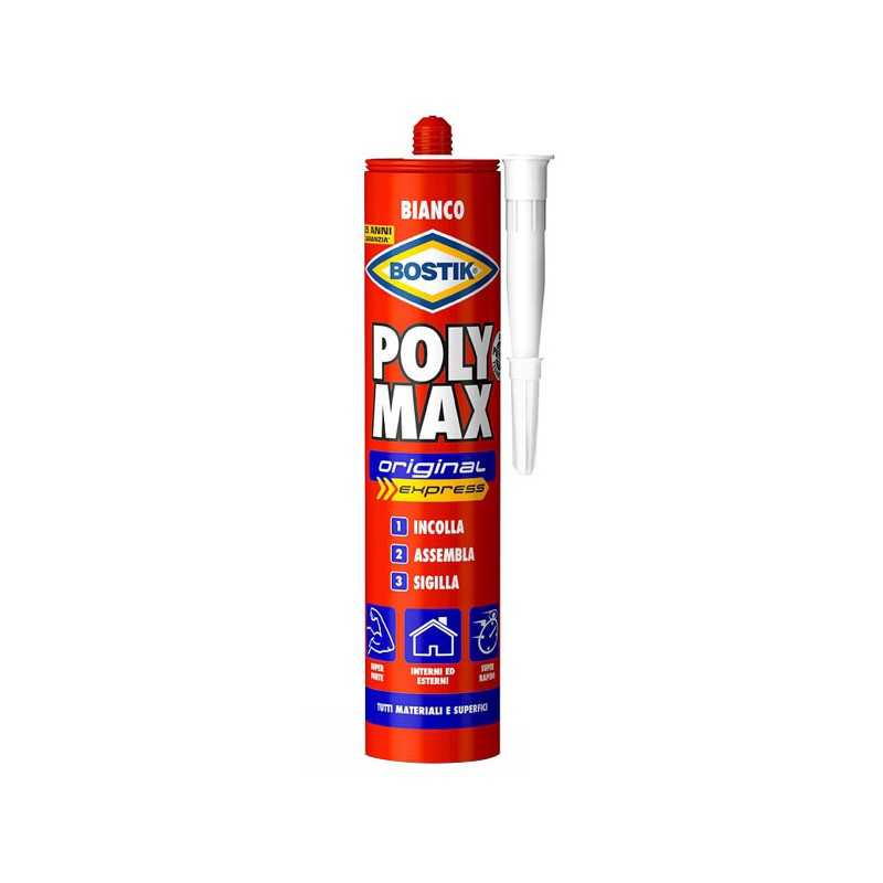 Adesivo Poly Max ml 290 Bianco Bostik