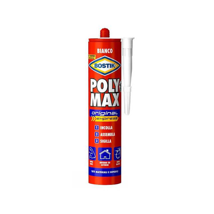 Adesivo Poly Max ml 290 Bianco Bostik