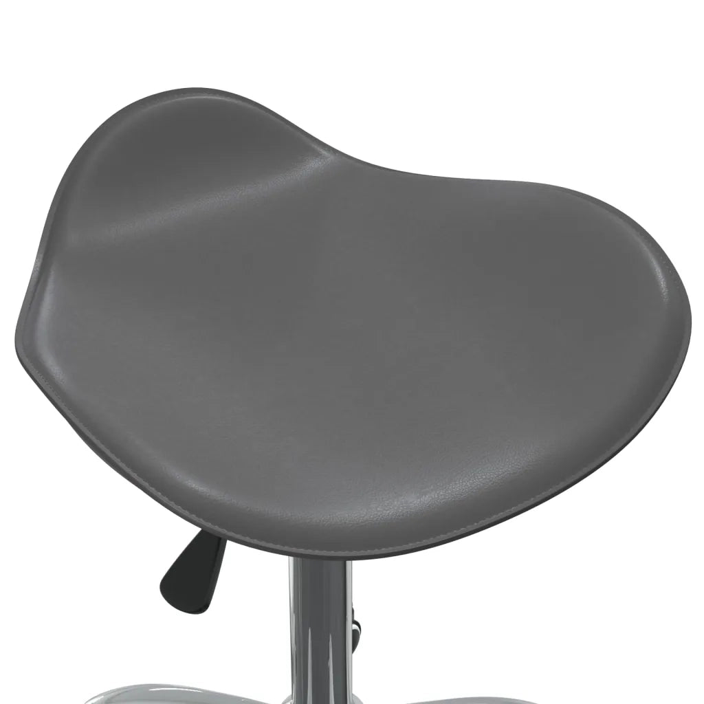 Sedia da Pranzo Girevole Grigia in Similpelle cod mxl 64830