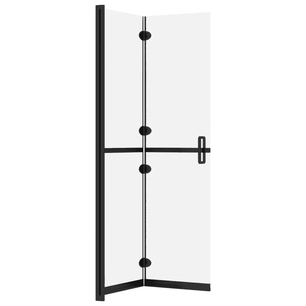 Parete per Doccia Walk-in Pieghevole in Vetro ESG 80x190 cm 151193