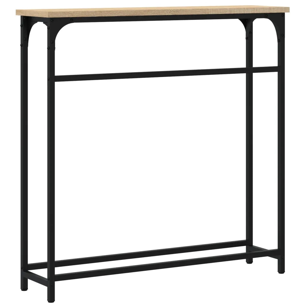 Tavolo Consolle | Tavolo d'Ingresso Rovere Sonoma 75x19,5x75 cm Legno Agglomerato