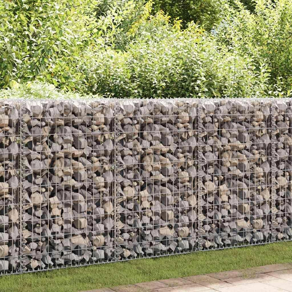 Gabbione in Rete di Acciaio Galvanizzato 100x20x100 Recinzione Orto da Giardino