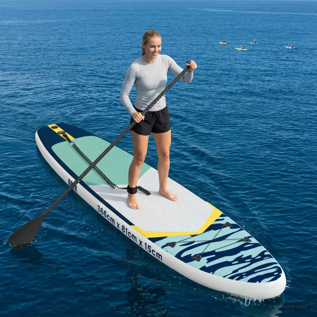 Paddle Board Gonfiabile APEX 366 x 81 x 15 cm Blu per 42039126