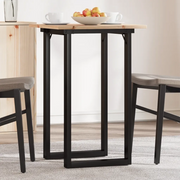 Tavolo da Pranzo Telaio a O 50x50x75 cm Legno Pino e Acciaio