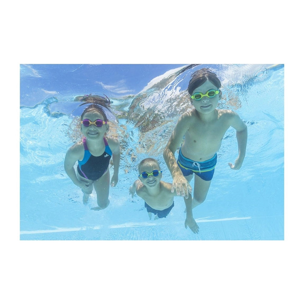 Trade Shop - Occhialini Da Nuoto Piscina  In Silicone Per Bambini 7-14 Anni Ocean Crest 3 Colori 21065 -