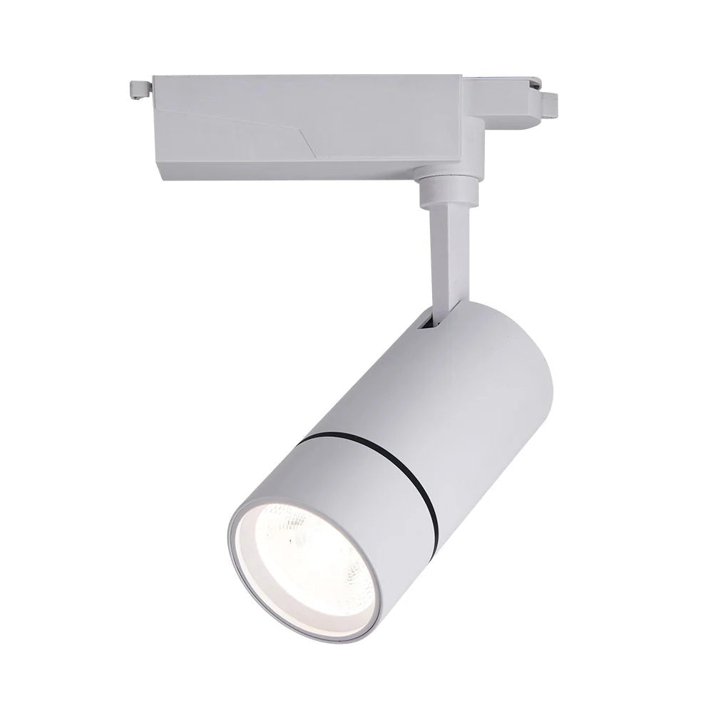Faretto LED su Binario Monofase 30W Bianco, Spot Orientabile in Alluminio 2700 Lumen Luce Fredda 6500K, Luce Naturale 4000K, Luce calda 3000K per Interni Colore della luce: Luce calda
