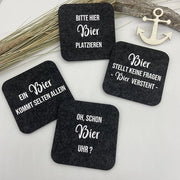 Set di sospensioni in velluto da 4 pezzi con frasi divertenti - decorazione