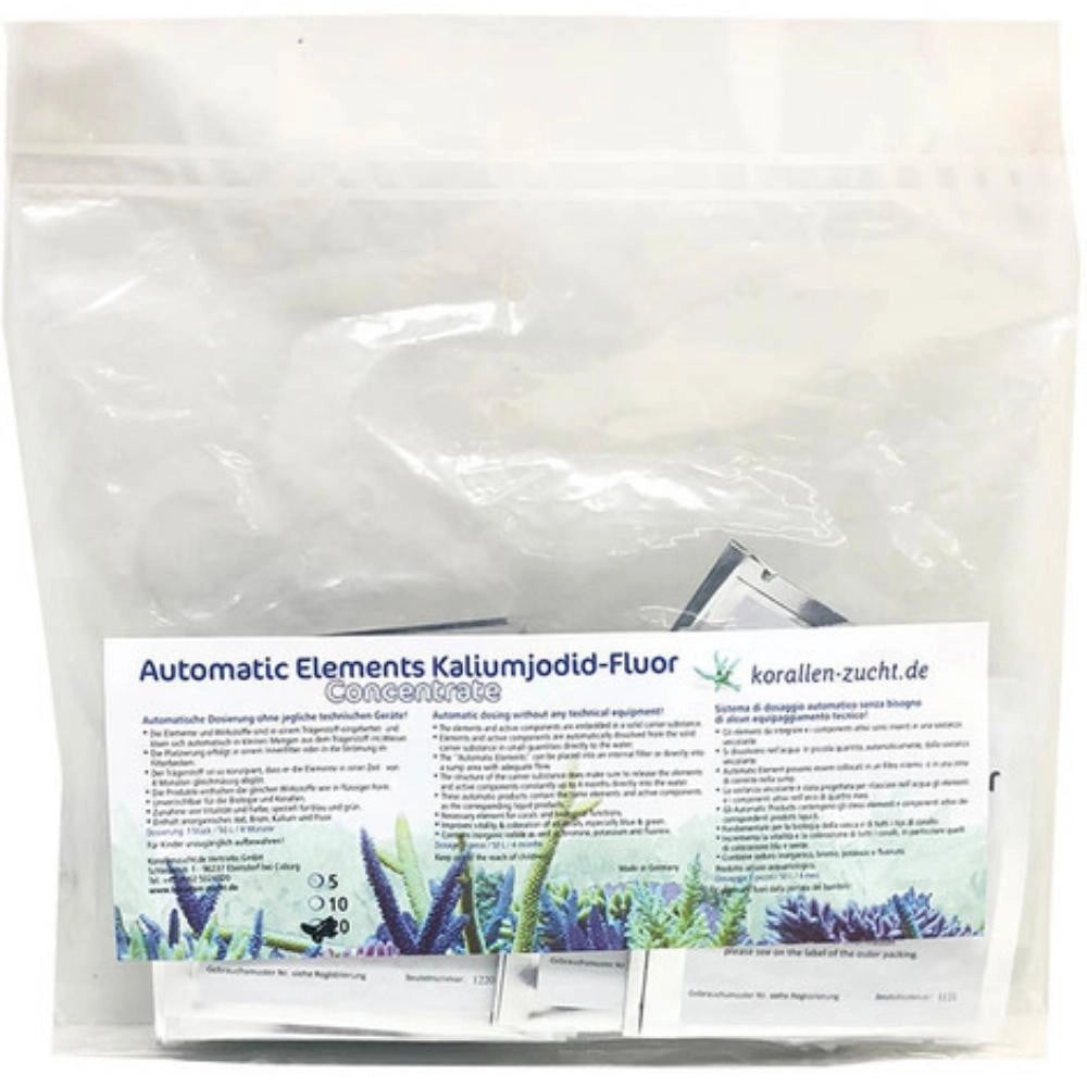 Korallen-zucht Automatic Elements Kaliumjodid Fluor Konzentrat Formato: 10 pz