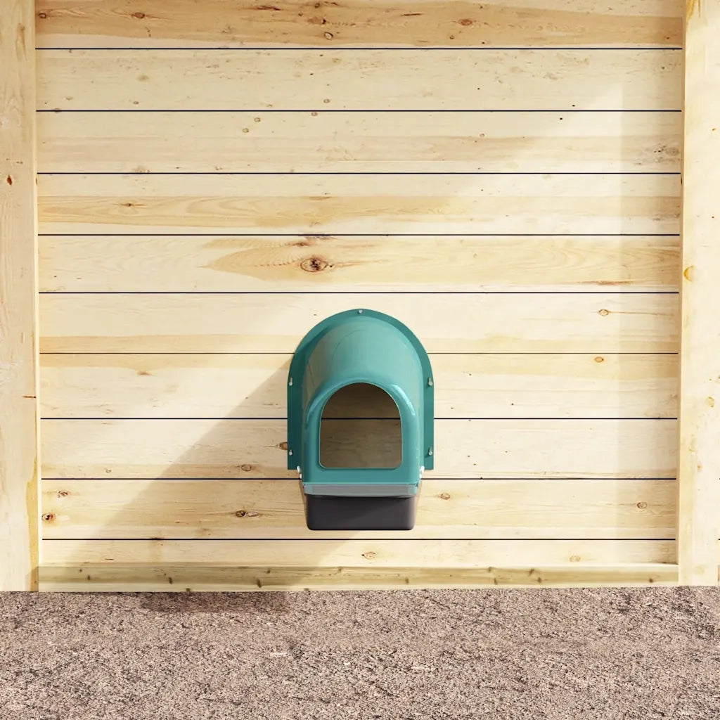 Nidi per Galline 4 pz da Parete in Plastica Verde Scuro CFW2829683