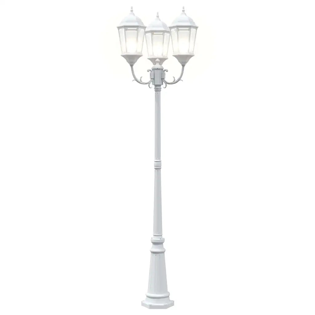 Luce da Giardino Bianco 61 x 53 x 235 cm Alluminio e vetro 42000334