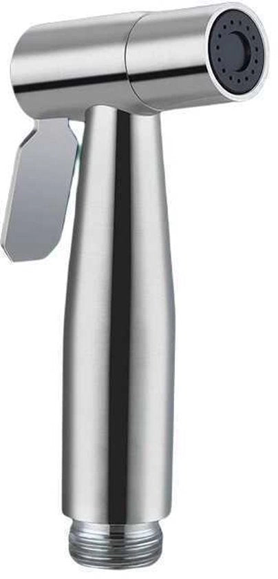 Bidet Premium per WC - Accessori da Bagno - Doccia per Bagno - Spout per WC - Maniglione per Bagno - Materiale RVS 304 - Pistola con Funzione di Boost - Testa di Sprezzo - Spout per WC - Doccia - Argento