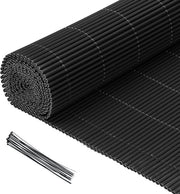 Schermo di separazione per giardino e terrazza 0,9x4m in PVC, resistente al vento e al tempo, resistente ai raggi UV, in colore antracite