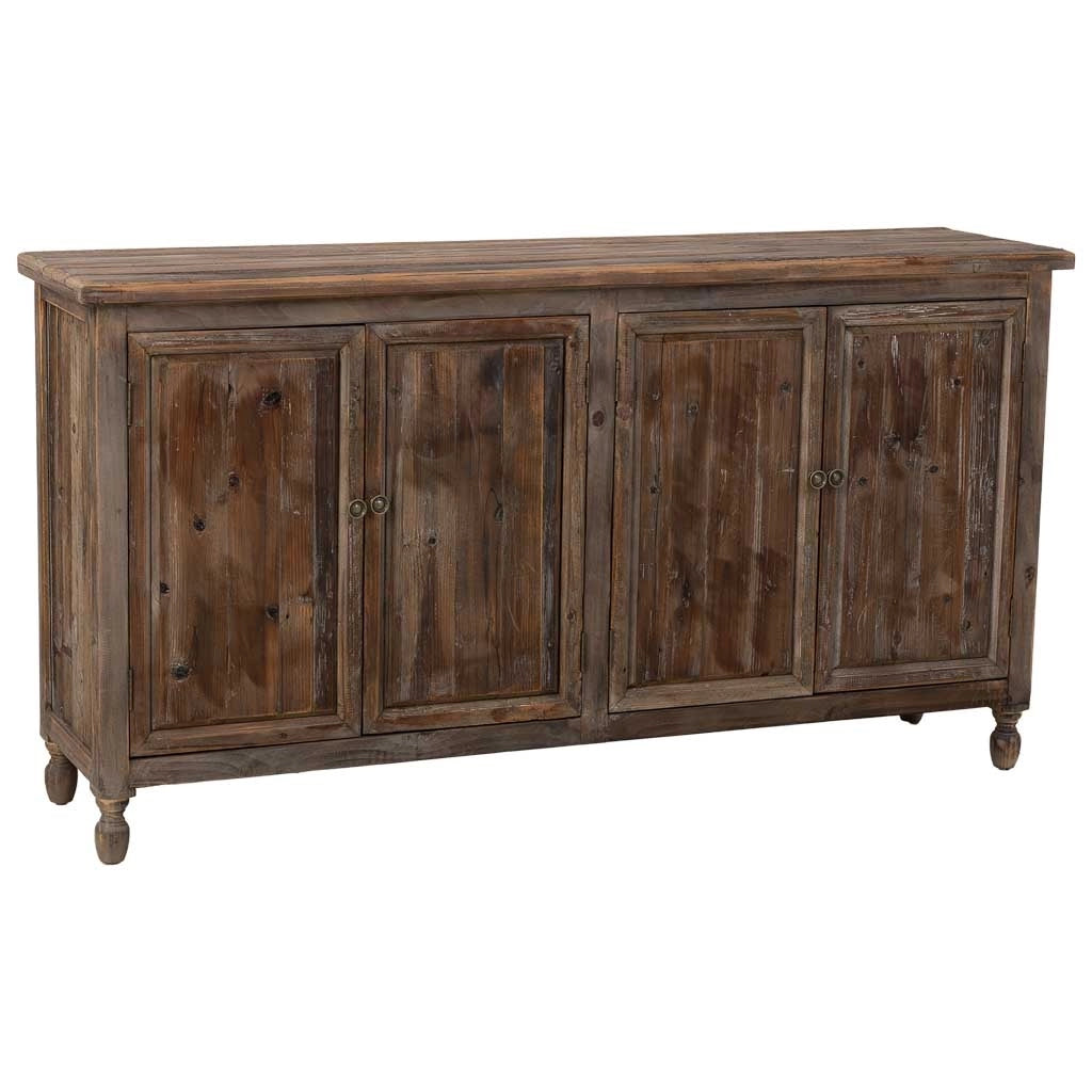 Credenza in legno a 4 ante 160x40x85