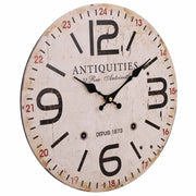 Orologio da parete in legno bianco d34x2h