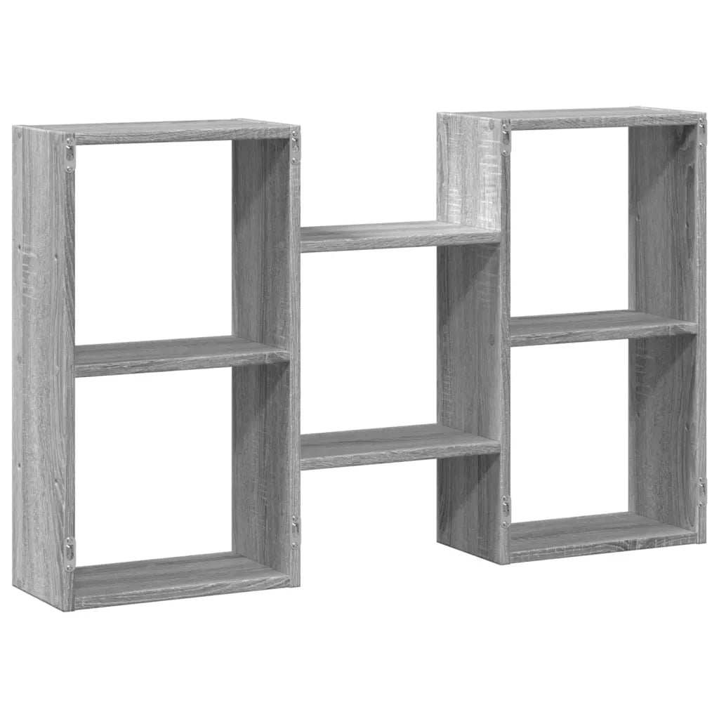 Mensola a Muro Grigio Sonoma 96x18x60 cm in Truciolato 853232