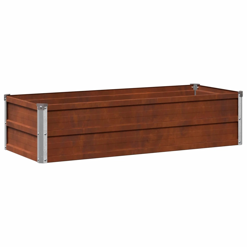 Letto rialzato da giardino Ruggine 100 x 40 x 24 cm cartone 8006314