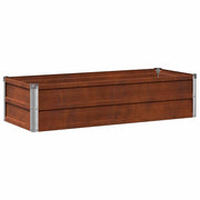 Letto rialzato da giardino Ruggine 100 x 40 x 24 cm cartone 8006314