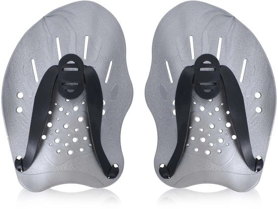 Pomelli per Manubri Ergonomici - Flessibili - Adattabili - 2 Pezzi - Grigio - Cinture Regolabili
