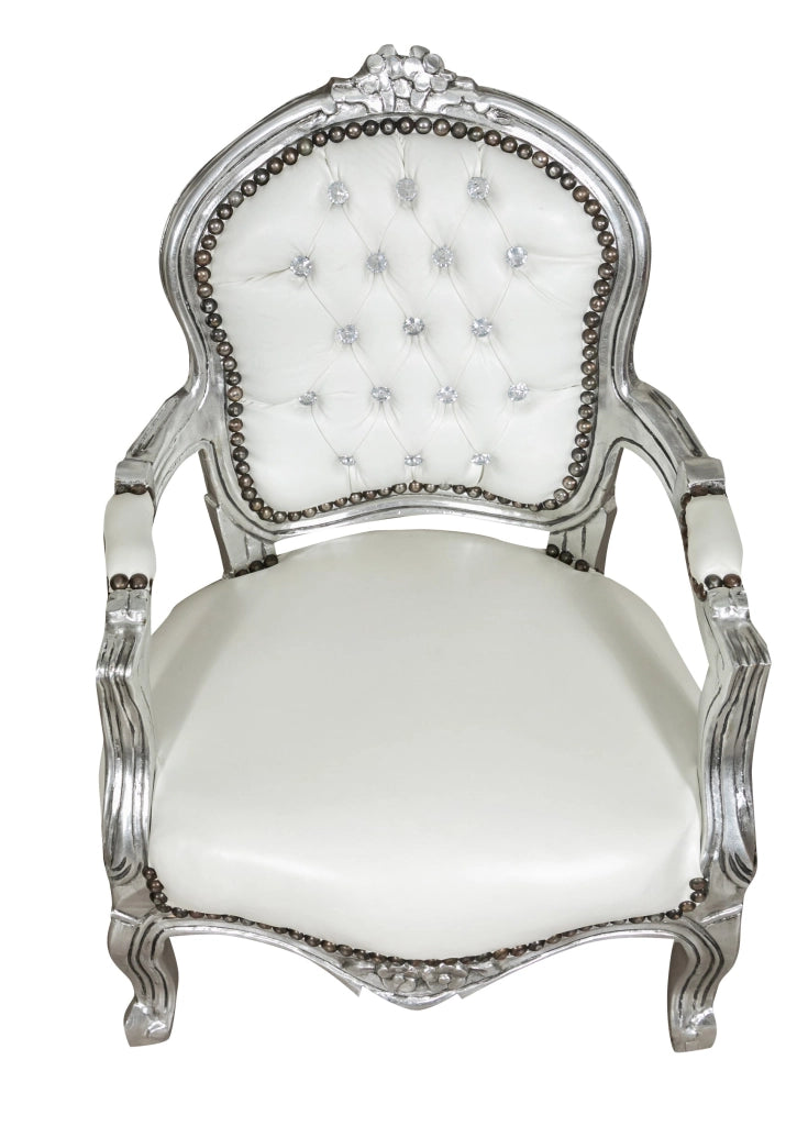 Biscottini POLTRONA DA BAMBINO STILE FRANCESE LUIGI XVI IN LEGNO MASSELLO DI FAGGIO XVI,