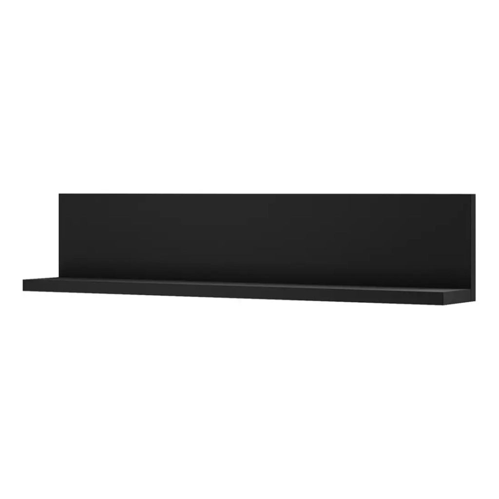 Scaffale da muro BERGAMO – 150 cm colore nero super opaco
