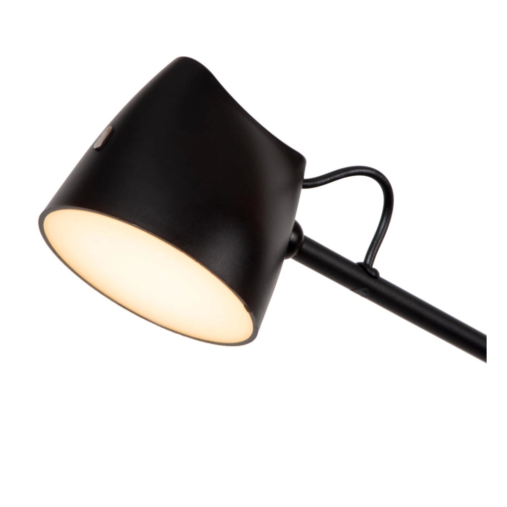 Lampada da terra LED industriale MILNE nera Lucide