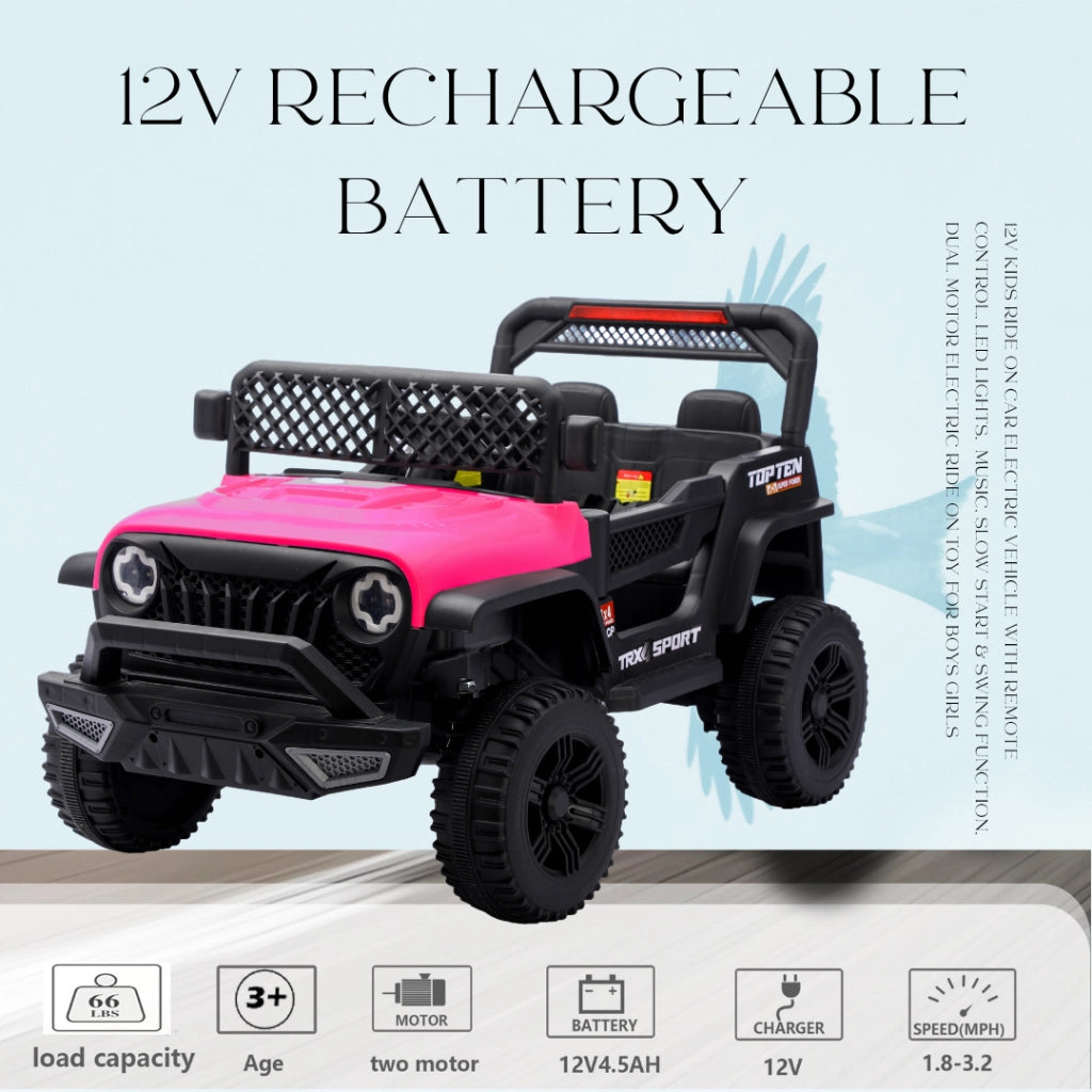 Auto elettrica per bambini con telecomando ¨C Xylo ¨C Rosso, blu, verde