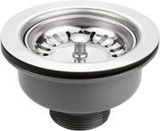 Dispositivo di filtrazione in acciaio inossidabile per l'asse del lavandino - stop allacciature - resistente a elevate temperature - compatibile con fori di lavandino da 83 a 90 mm.