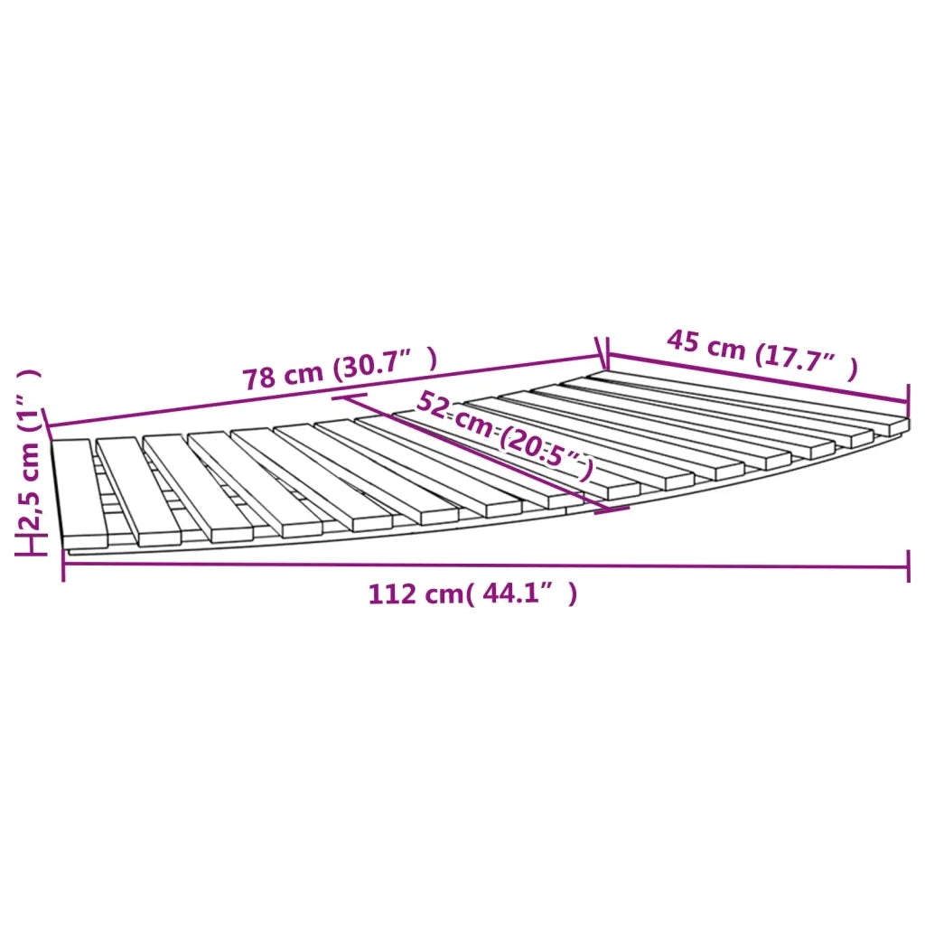 Bordo per Spa Nero in Polyrattan e Legno Massello di Acacia 3270644