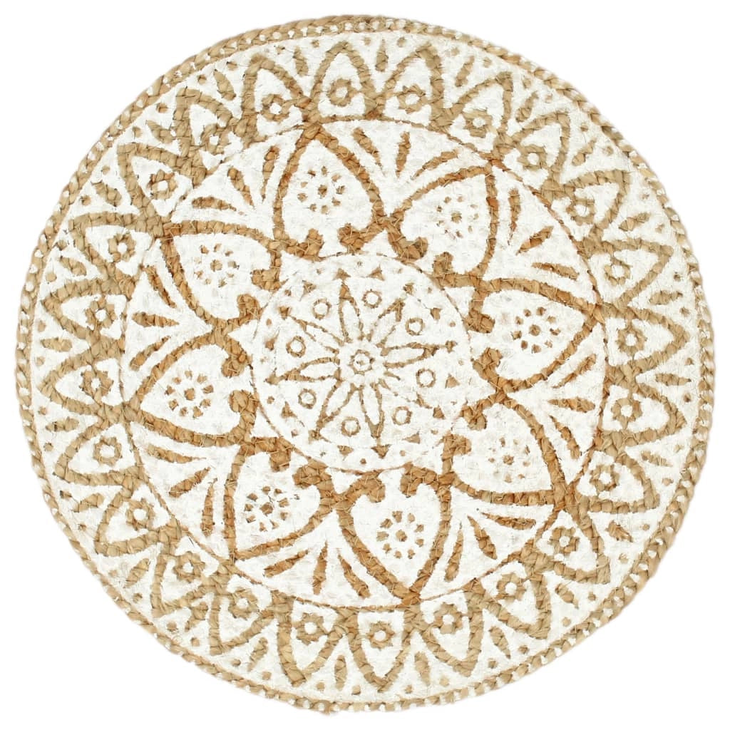 Tovagliette 6 pz Bianche 38cm Rotonde in Jutacod mxl 79474