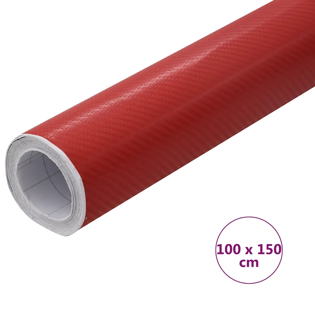 Pellicola per Auto 4D Rossa 100x150 cm CFW3850743
