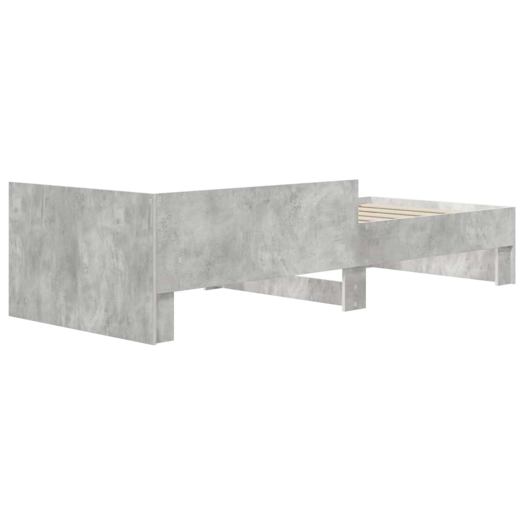 Struttura letto con testata Grigio Cemento 80 x 200 cm