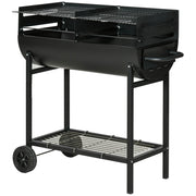 Barbecue a Carbone con Griglia Regolabile ¨C zephmum ¨C 90x45x96 cm Nero