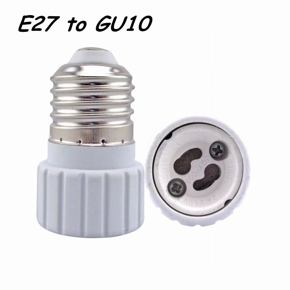 Trade Shop - Adattatore Portalampade Porta Lampada Attacco E27 E14 Da E14 A E27 Gu10 B22 -