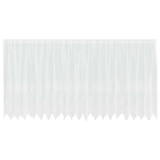 Tenda in Pizzo con tende Bianco 180 x 500 cm Poliestere
