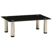 Mobile TV multimediale scaffale per televisione televisione buffet sala da pranzo soggiorno camera da letto 40 x 35 x 17 cm vetro temperato nero 02_0026128