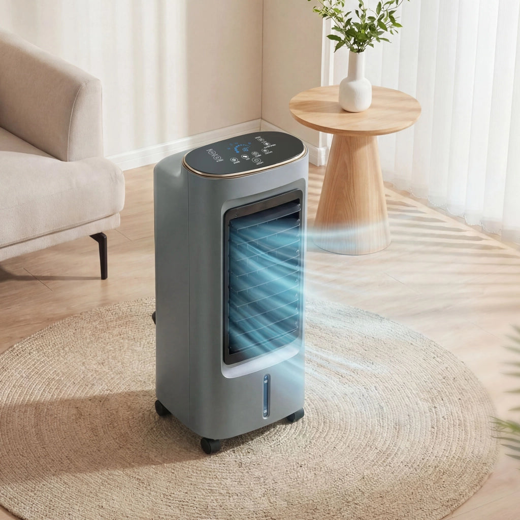 Climatizzatore portatile 4 in 1 umidificatore purificatore ventilatore ¨C zephmum ¨C grigio