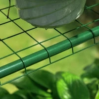 Serra da Giardino Esterno in PVC Trasparente, Serra da Balcone con Scaffali per Piante Orto 1.43 x 1.43 x 1.95m
