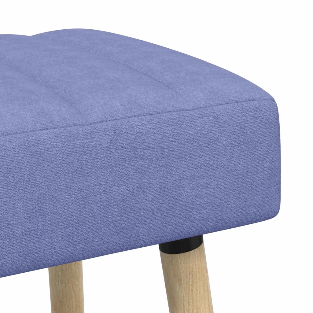 Panchina trapuntata a canale Blu jeans 80 x 40 x 46 cm Tessuto 42038486