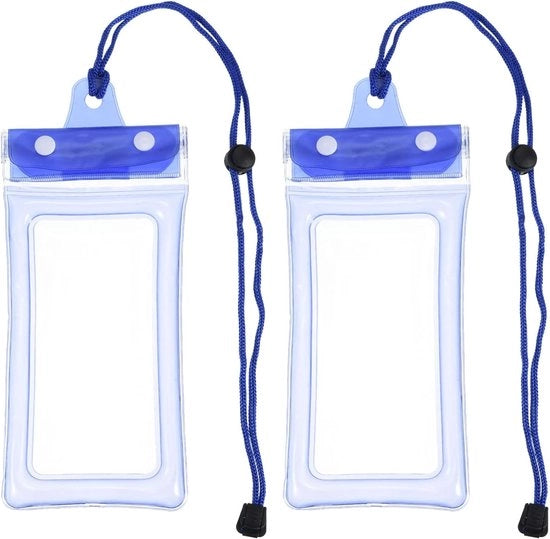 Set di immersione - Tasca idrorepellente per smartphone - Tasca idrorepellente per smartphone - Con corda - Portatile e affidabile - 2 - Tasca idrorepellente per smartphone riutilizzabile - Protezione per smartphone sott'acqua - Idrorepellente