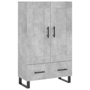 Credenza | Madia | Buffet da pranzo | Armadio da pranzo Grigio Cemento 69,5x31x115 cm in Legno Multistrato