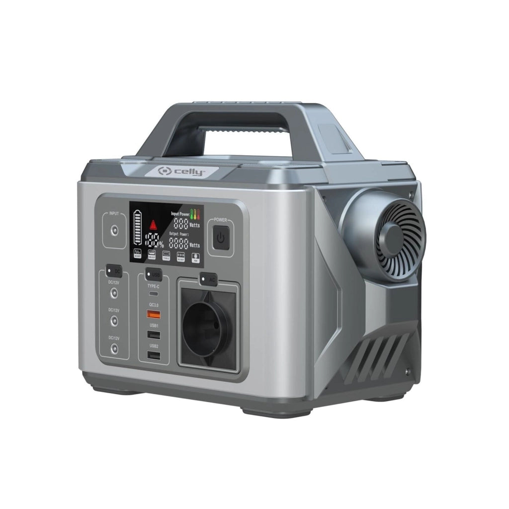 Celly POWERST300W POWER STATION 300W Stazione di Alimentazione Portatile 300 W 296 Wh Uscite AC USB DC colore Nero