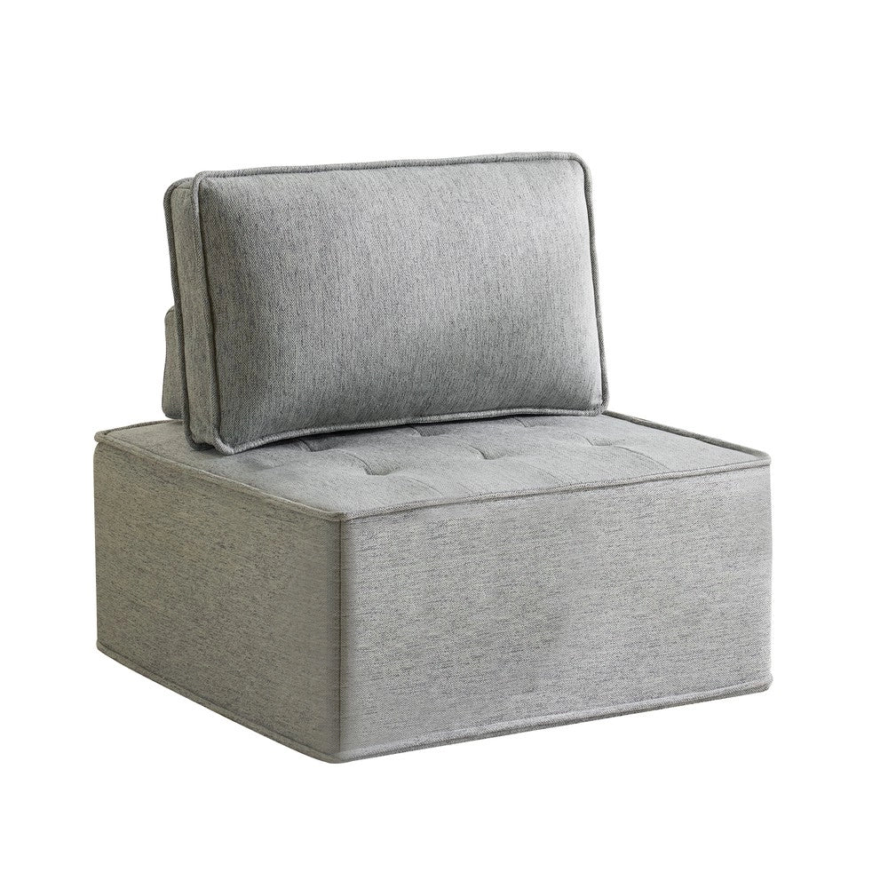 Divano 1 posto ¨C Minimal ¨C Tessuto grigio compatto per soggiorno camera bambini