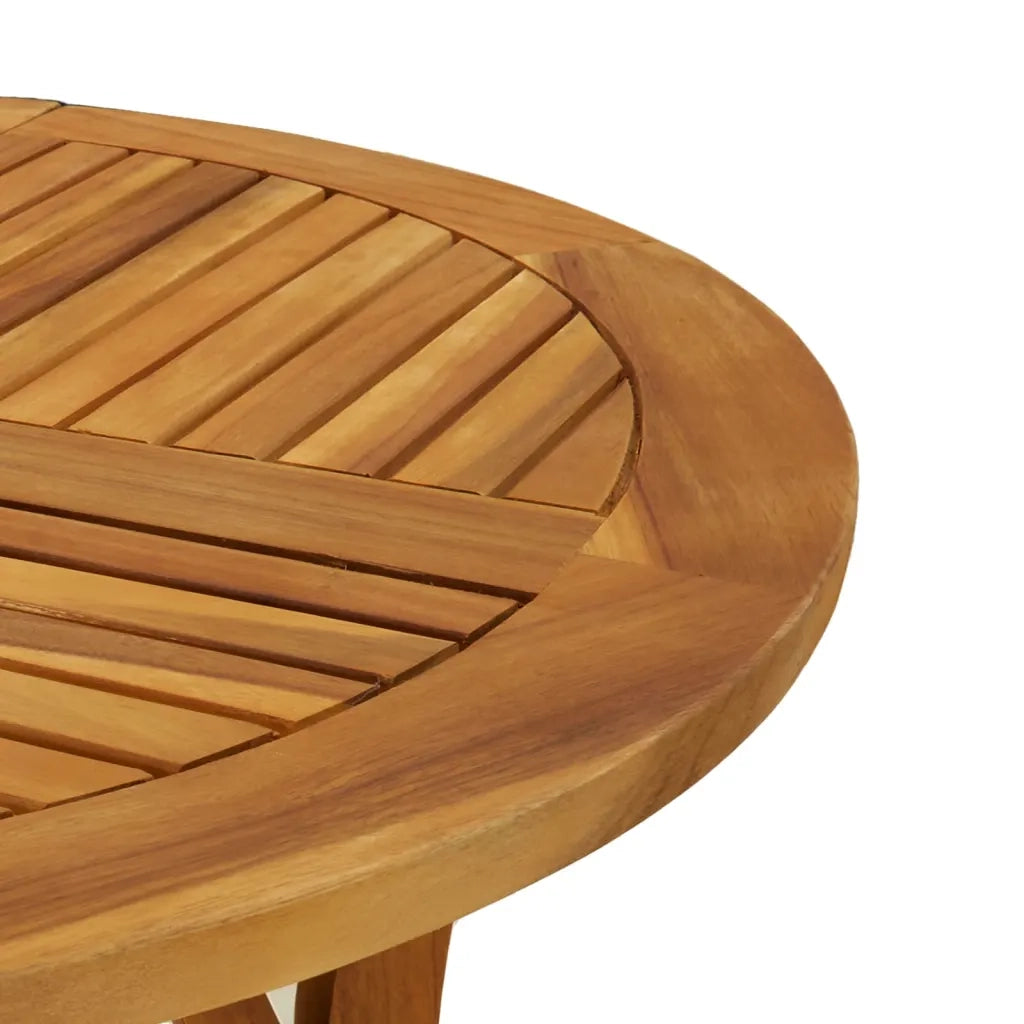 Tavolo da Giardino Ã˜ 85 cm Legno Massello di Acacia