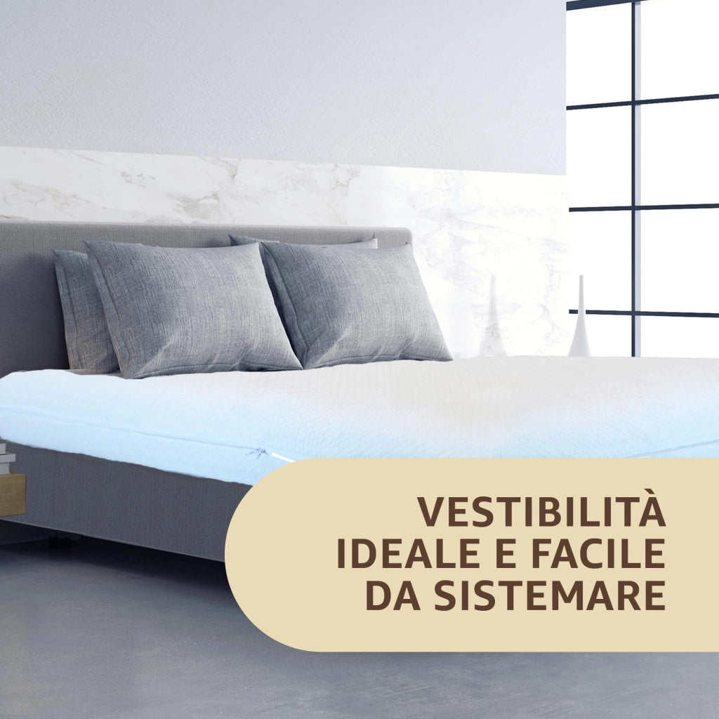 SONIT - Coprimaterasso Matrimoniale Con Cerniera Misura: MATRIMONIALE 160X190