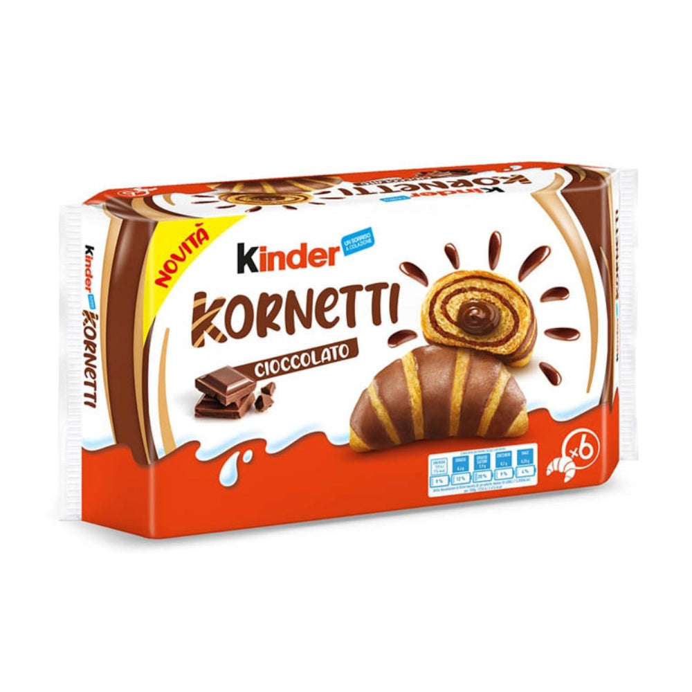 Ferrero kinder kornetti cioccolato brioches in confezione da 252 grammi
