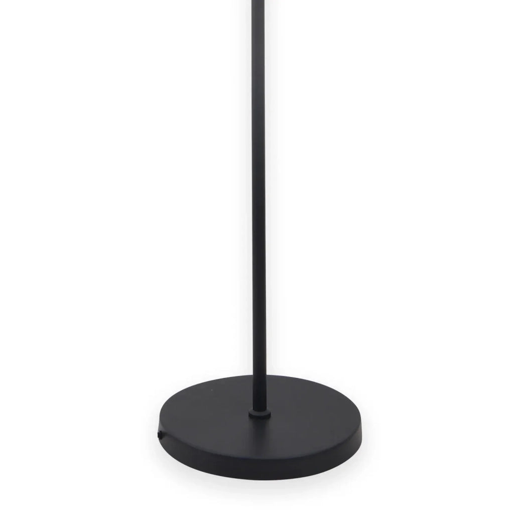 LÚZETE - LAMPADA DA TERRA IN ACCIAIO VERNICIATO NERO ADARA