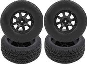 Pneumatici RC di alta qualità - 4 pezzi - compatibili con 1/10 Traxxas Slash - antiscivolo - elevata resistenza al wear - costruzione in gomma duratura - esperienza di guida flessibile - Pneumatici Auto RC