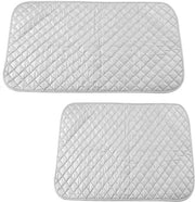 Stendardo pieghevole con cuscinetto magnetico - tessuto in cotone per tavolo da stiro - stazione da stiro portatile a vapore - 217 × 236 pollici.
