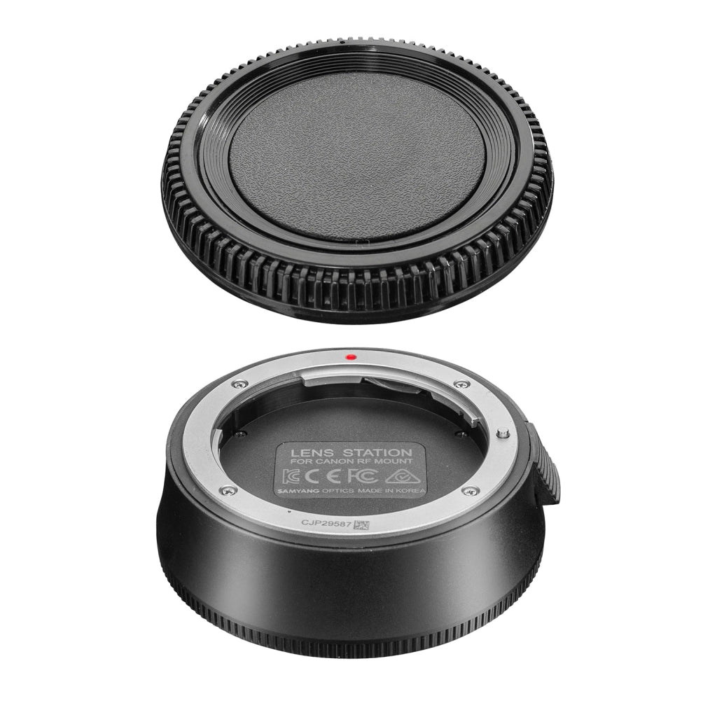 Lens Station per obiettivi AF Canon RF - la docking station consente l'aggiornamento del sistema, calibra automaticamente l'apertura e la messa a fuoco, facile da usare nero